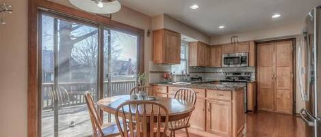 Microwave, oven, stovetop, dishwasher