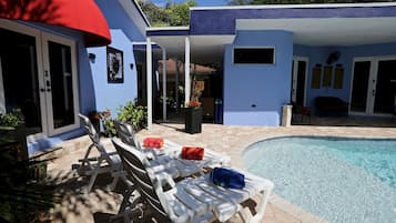 A heated pool