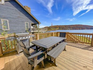 Outdoor dining - Walk to Wisp Slopes! Stunning Lakefront Home! (McHenry)