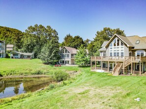 Exterior - Walk to Wisp Slopes! Stunning Lakefront Home! (McHenry)