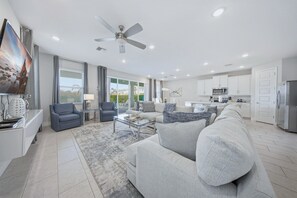 TV, video-game console, table tennis
