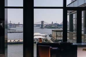 Junior Suite, Mobility Accessible, River View (City View, Corner) | Frette Italian sheets, premium bedding, minibar, in-room safe - Casa Cipriani New York (New York)