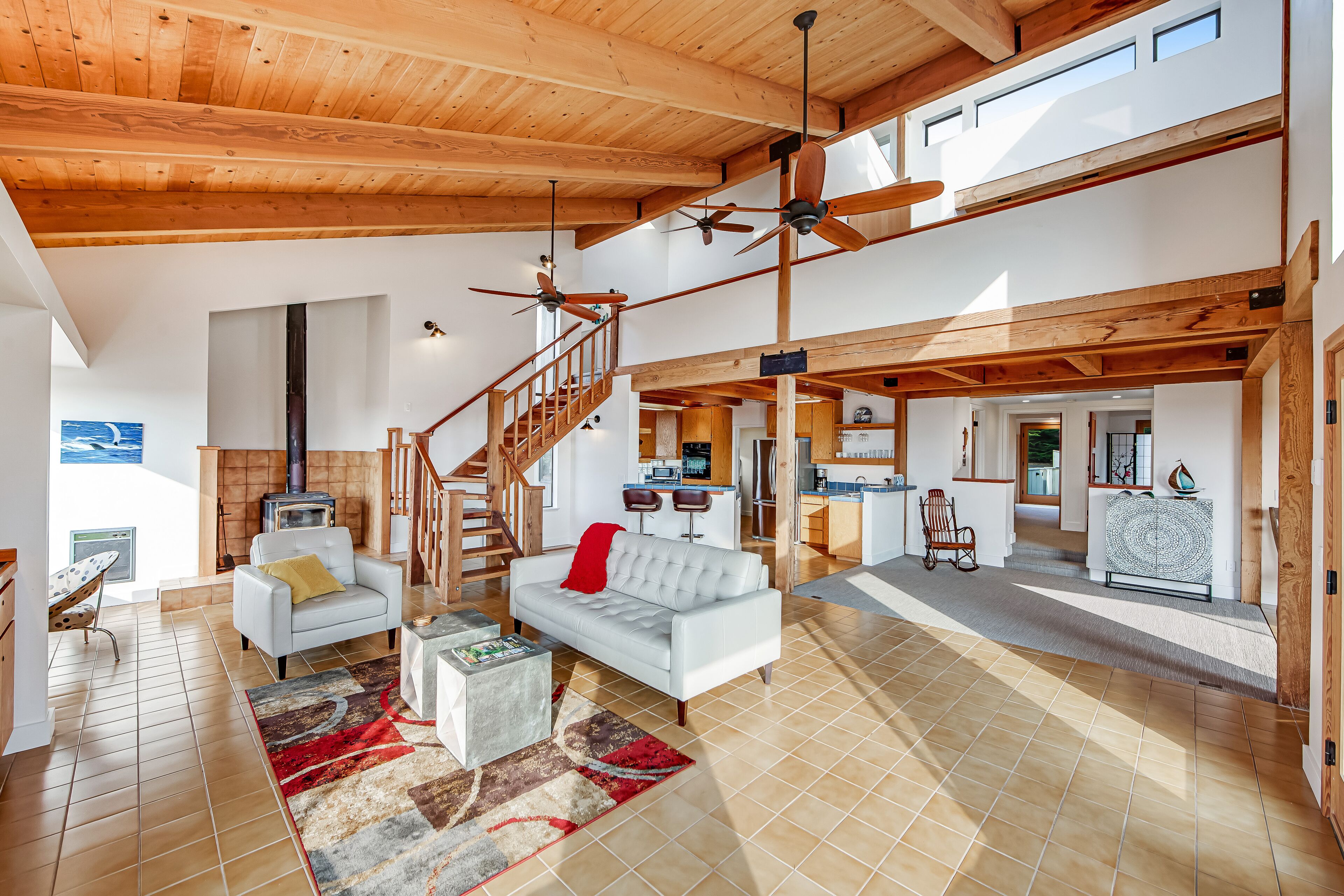 Custom-built home with a private outdoor hot tub, pool, washer/dryer, & sauna