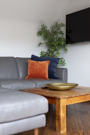 Smart TV, fireplace - The Edinburgh Rooftop Terrace (Edinburgh)