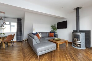 Smart TV, fireplace - The Edinburgh Rooftop Terrace (Edinburgh)