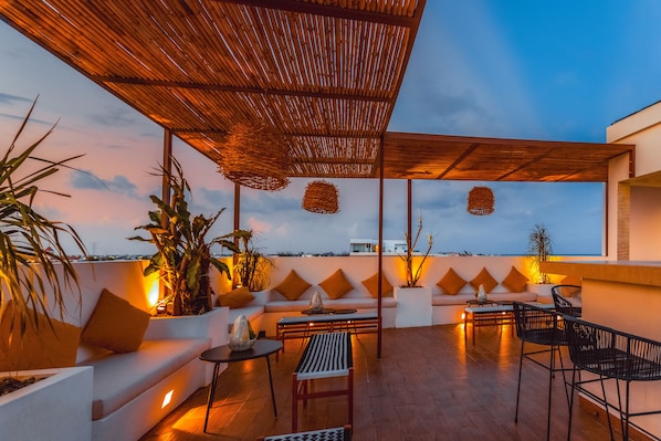 Terrasse sur le toit