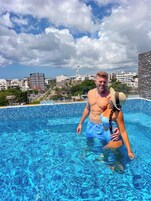 Útilaug, sólstólar