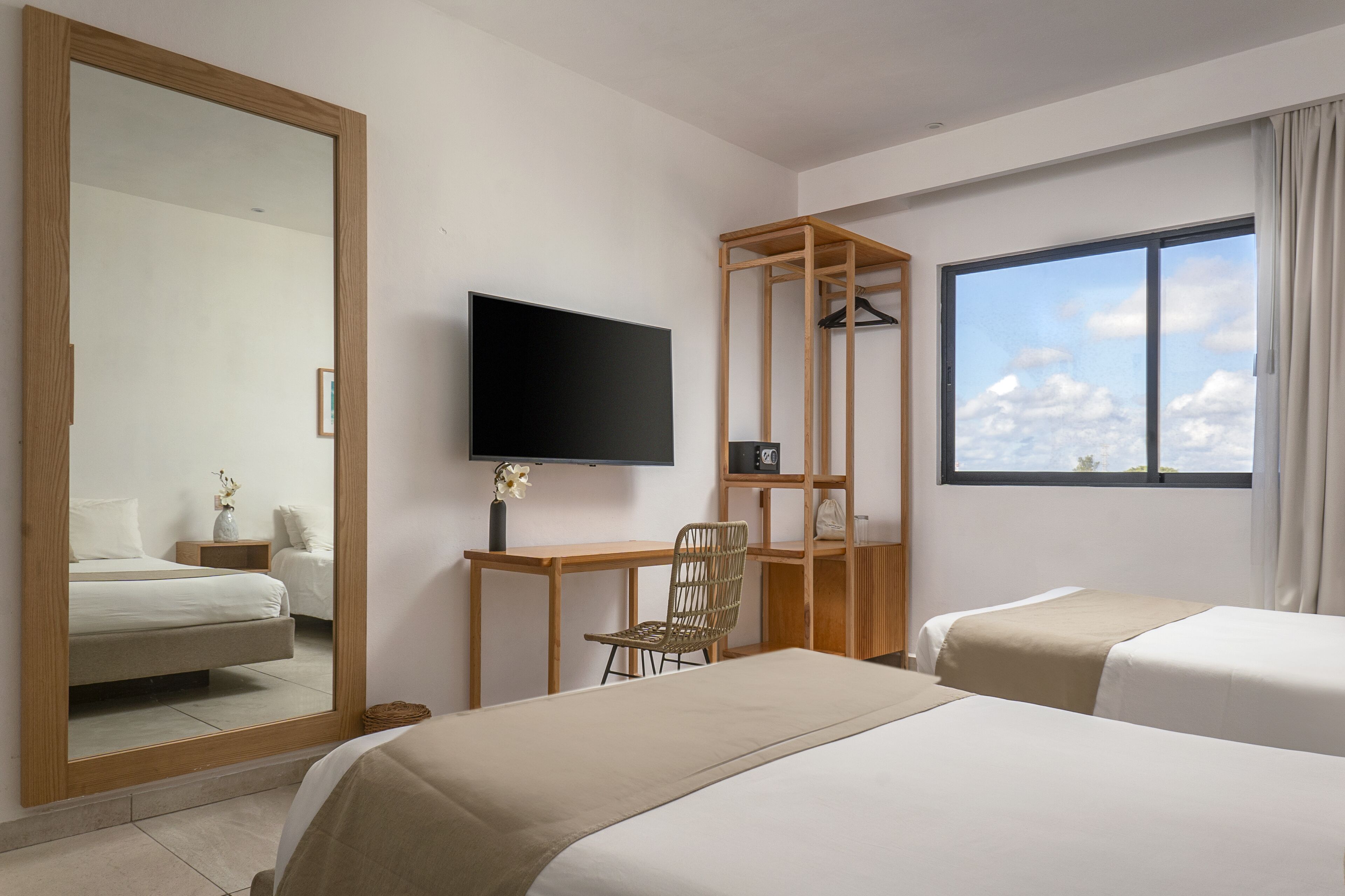 deluxe double room, 2 double beds | 1 bedroom, premium bedding, down duvets, minibar