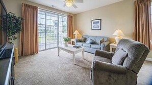 Condo, 2 Bedrooms | Living room - Barefoot Ironwood by North Beach Realty (North Myrtle Beach)