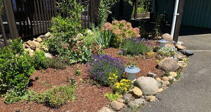 Cozy home with Private Forest/Park on 1.5 acres, Outdoor lounge area and Hot Tub