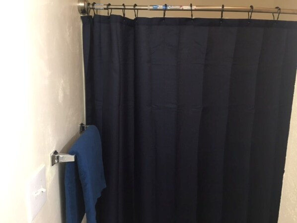 1 bedroom, blackout curtains, WiFi, bed sheets