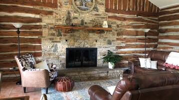 TV, fireplace, table tennis