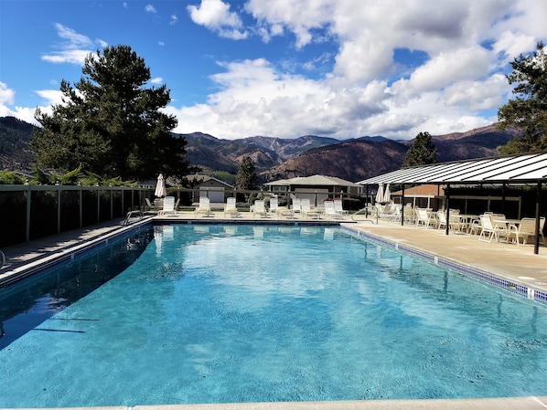 Indoor pool, outdoor pool
