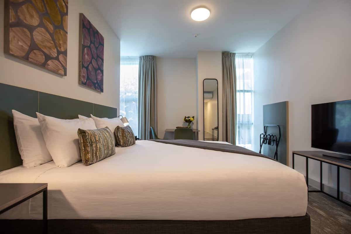 Hypo-allergenic bedding, pillow-top beds, in-room safe, desk