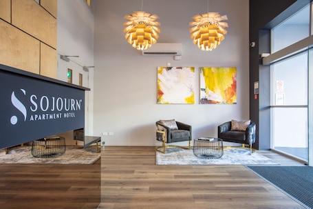 Recepción. Sojourn Apartment Hotel - Riddiford