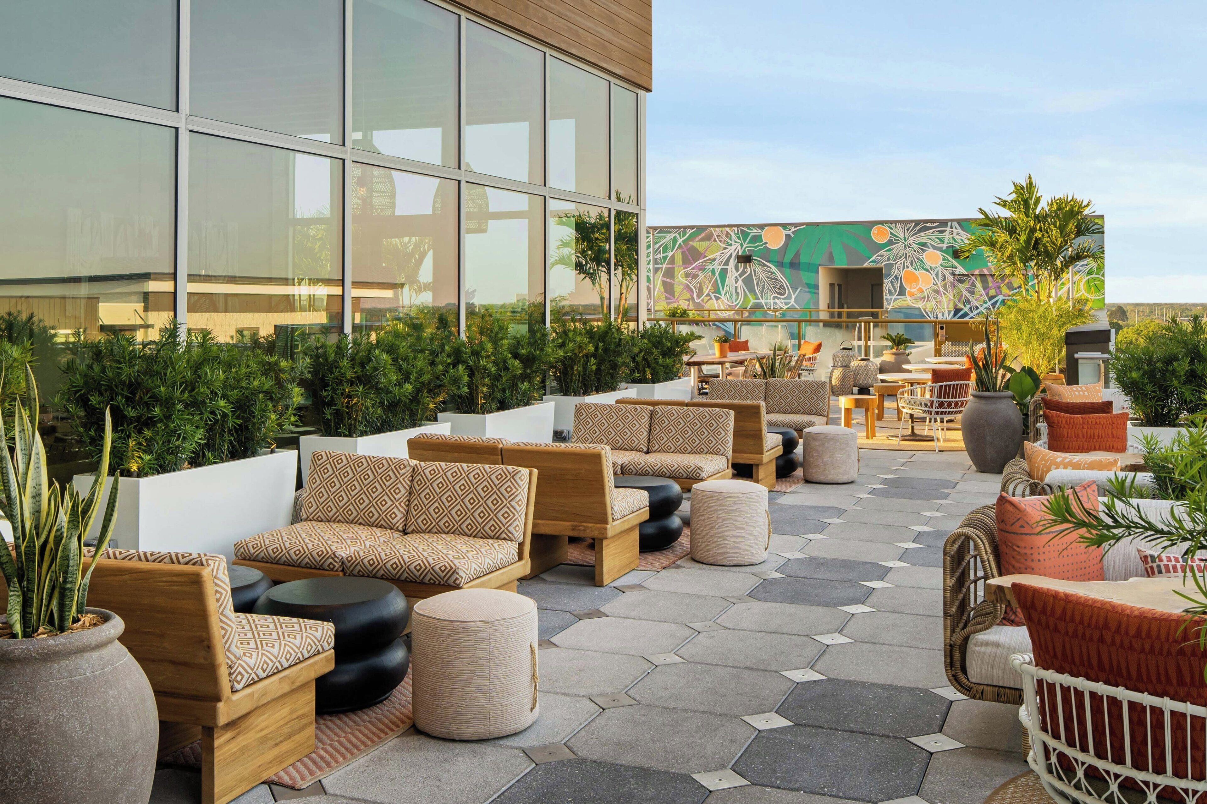 dinner served, latin american cuisine, pool views