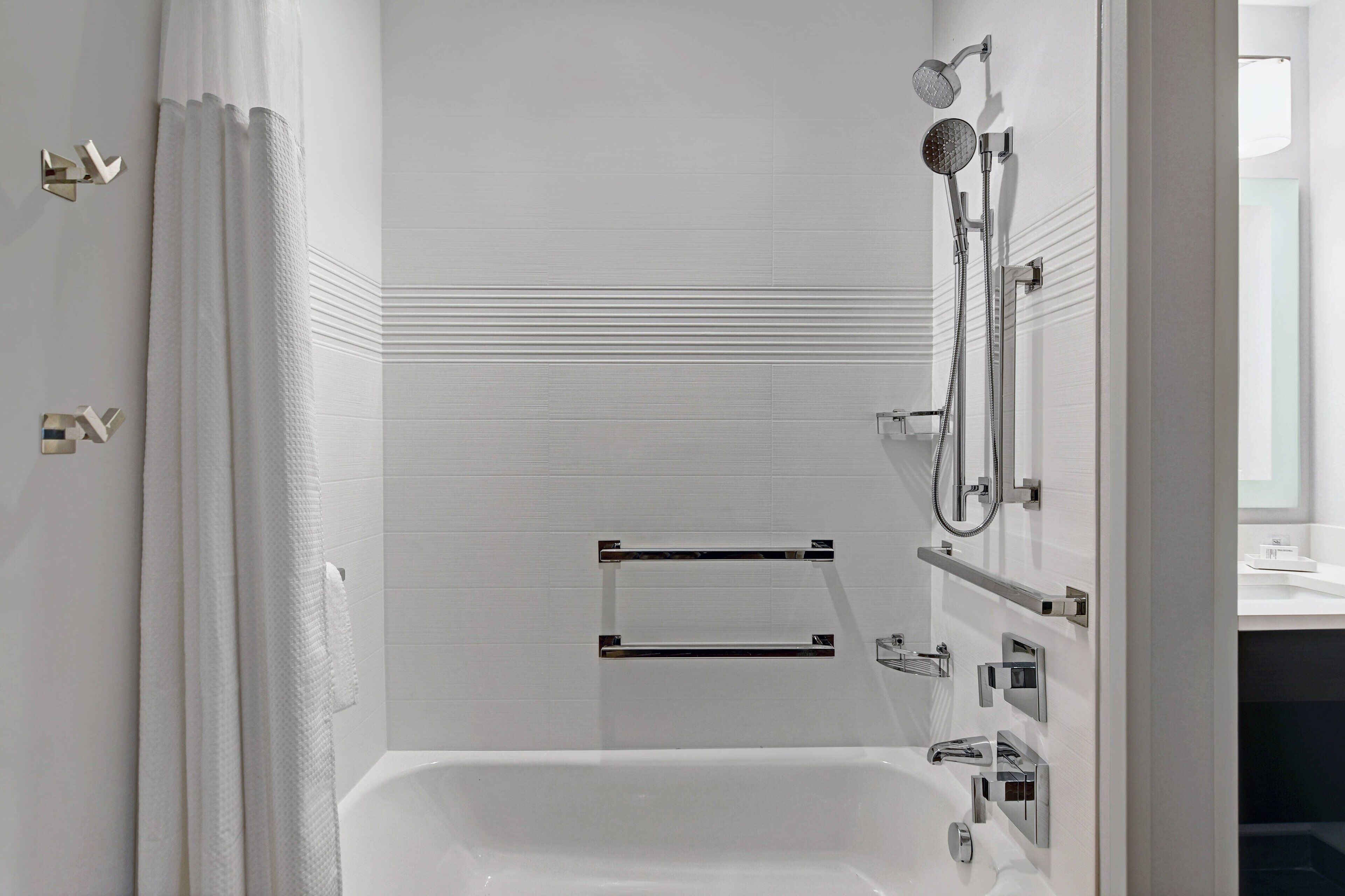 free toiletries, hair dryer, towels