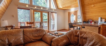 A-Frame Cabin close to Gull Lake, lots of upgrades, walk to both June and Gull Lake