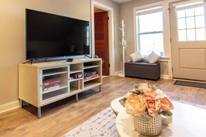 TV, video games, books, offices