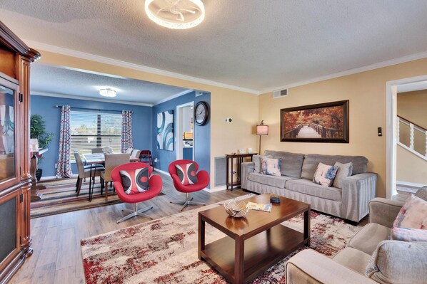 Smart TV, video games, DVD player, books