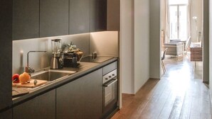 デラックス アパートメント 1 ベッドルーム カナルビュー | 専用キッチン