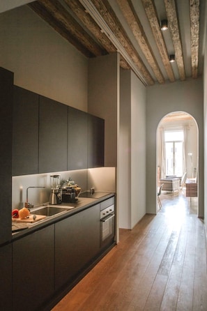 Appartement Deluxe, 1 chambre, vue canal | Cuisine privée