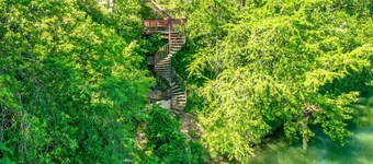 Beautiful condo on the Guadalupe River in downtown New Braunfels with a pool.