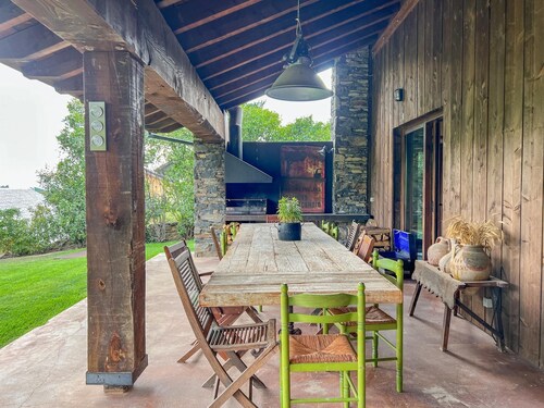 Maison 5 ch. 12 Pers., Cheminée et Jardin BBQ