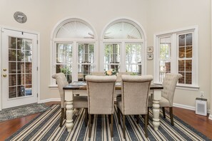 Upstairs dining table