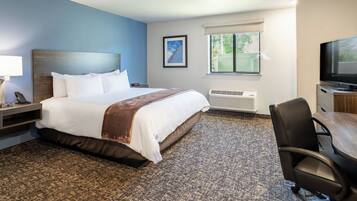 Ropa de cama de alta calidad, camas con pillow-top y escritorio