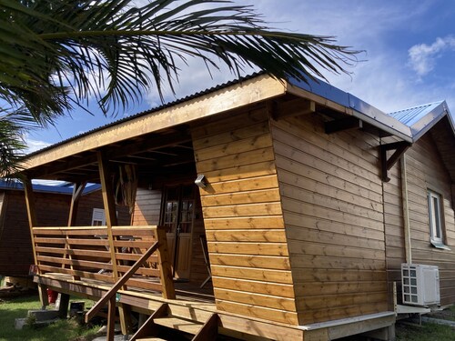 Exotic wood bungalow close to the beach and all amenities.