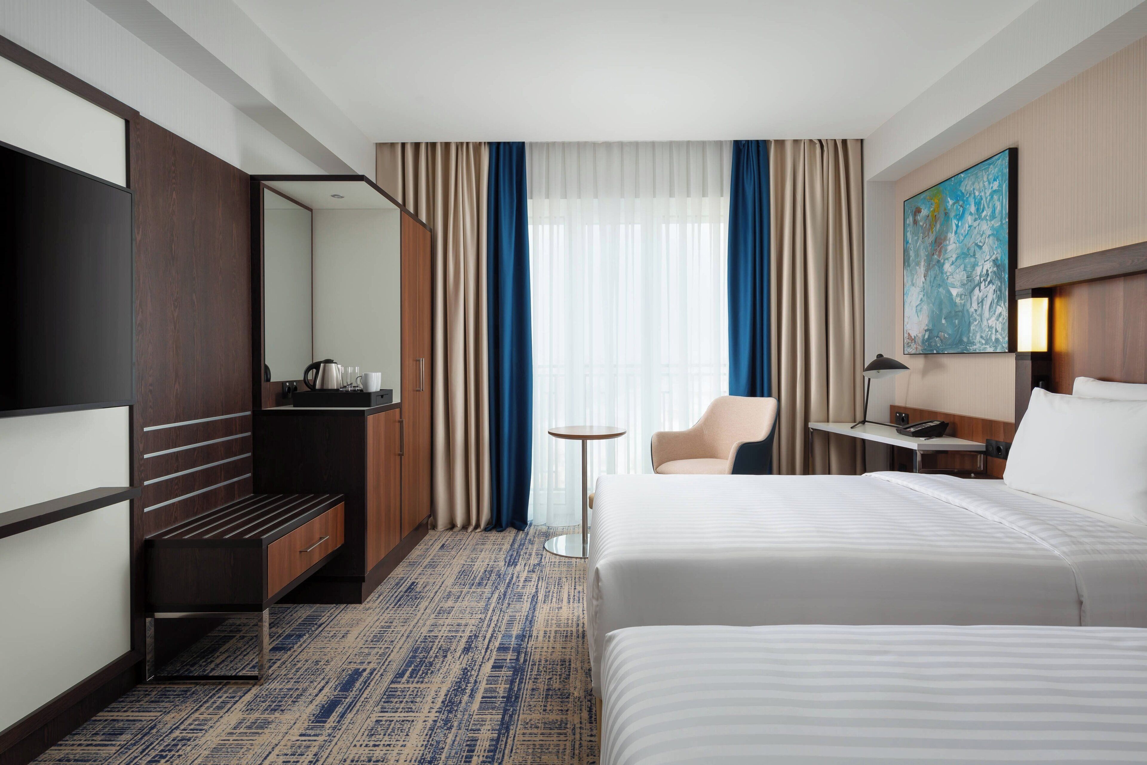 标准房, 2 张单人床 | 1 多间卧室、迷你吧、客房内保险箱、办公桌