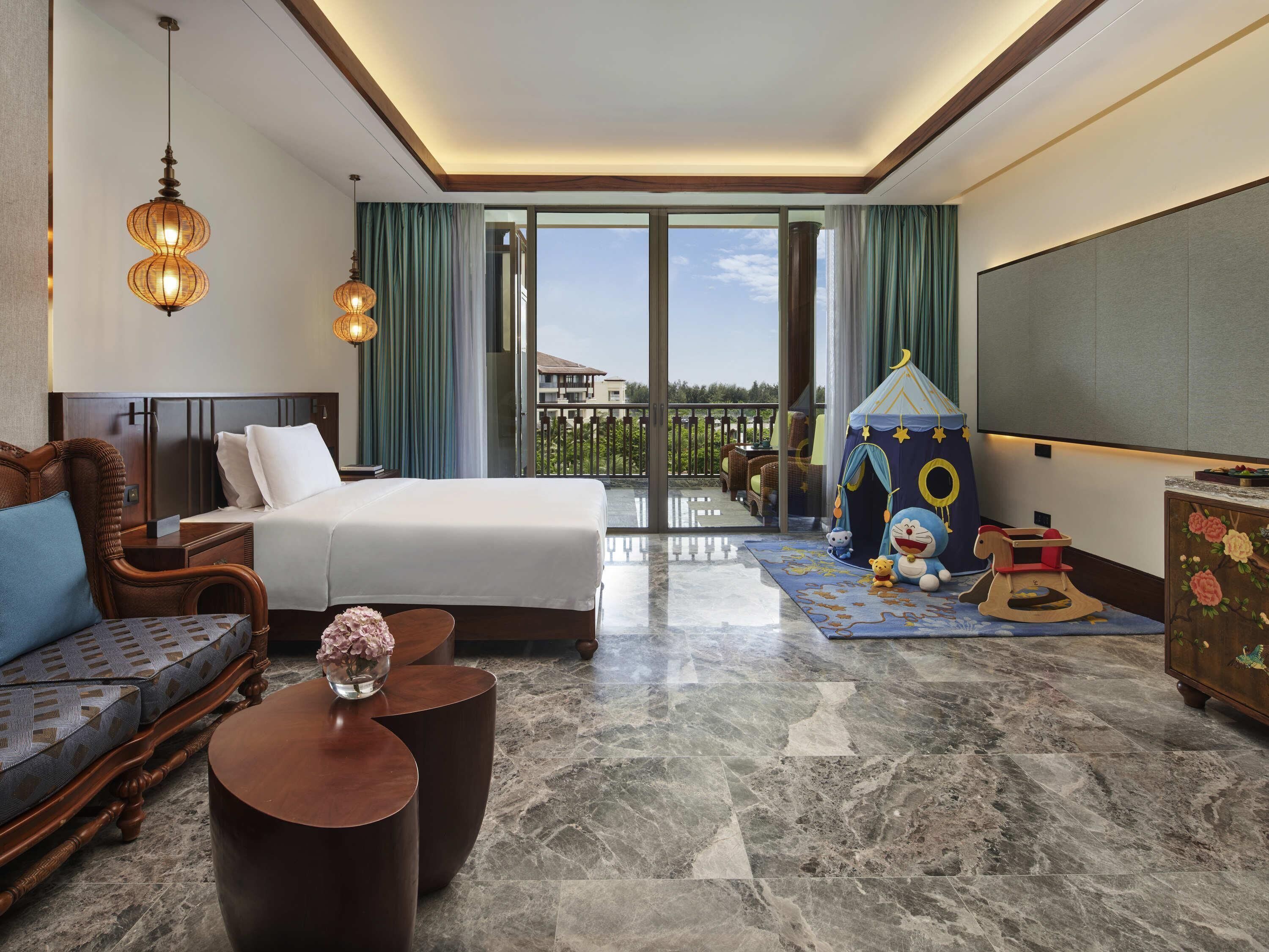 Ropa de cama de alta calidad, minibar y escritorio 