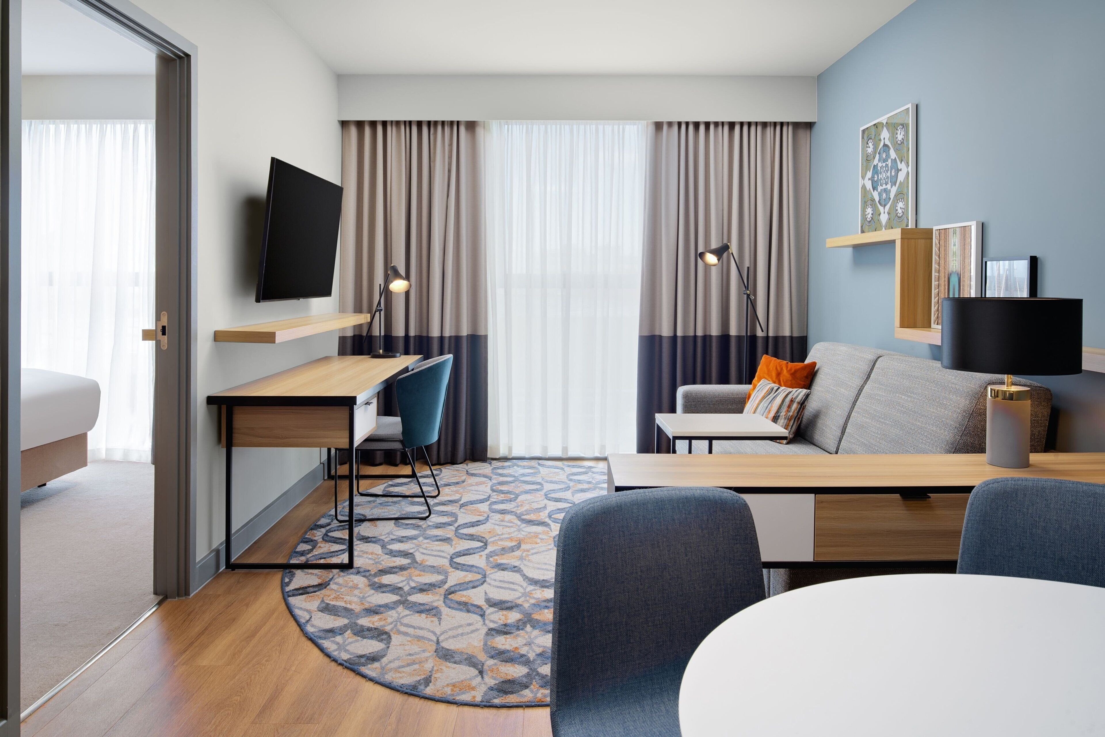 suite, 1 bedroom | premium bedding, pillow-top beds, in-room safe, desk