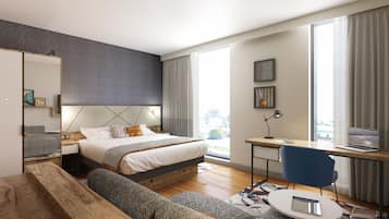 Studio, 1 Queen Bed | Premium bedding, pillowtop beds, in-room safe, desk