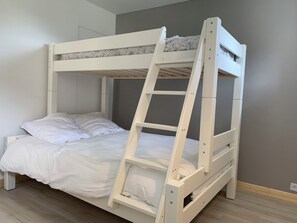 2 chambres, lit parapluie, Wi-Fi gratuit