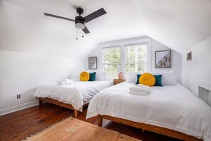 4 bedrooms, iron/ironing board, travel crib, WiFi