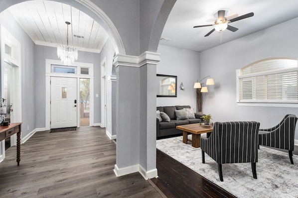 TV, books, stereo