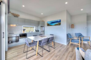 High chair, dining tables