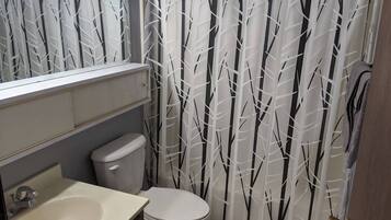 Hair dryer, towels
