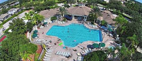 A heated pool