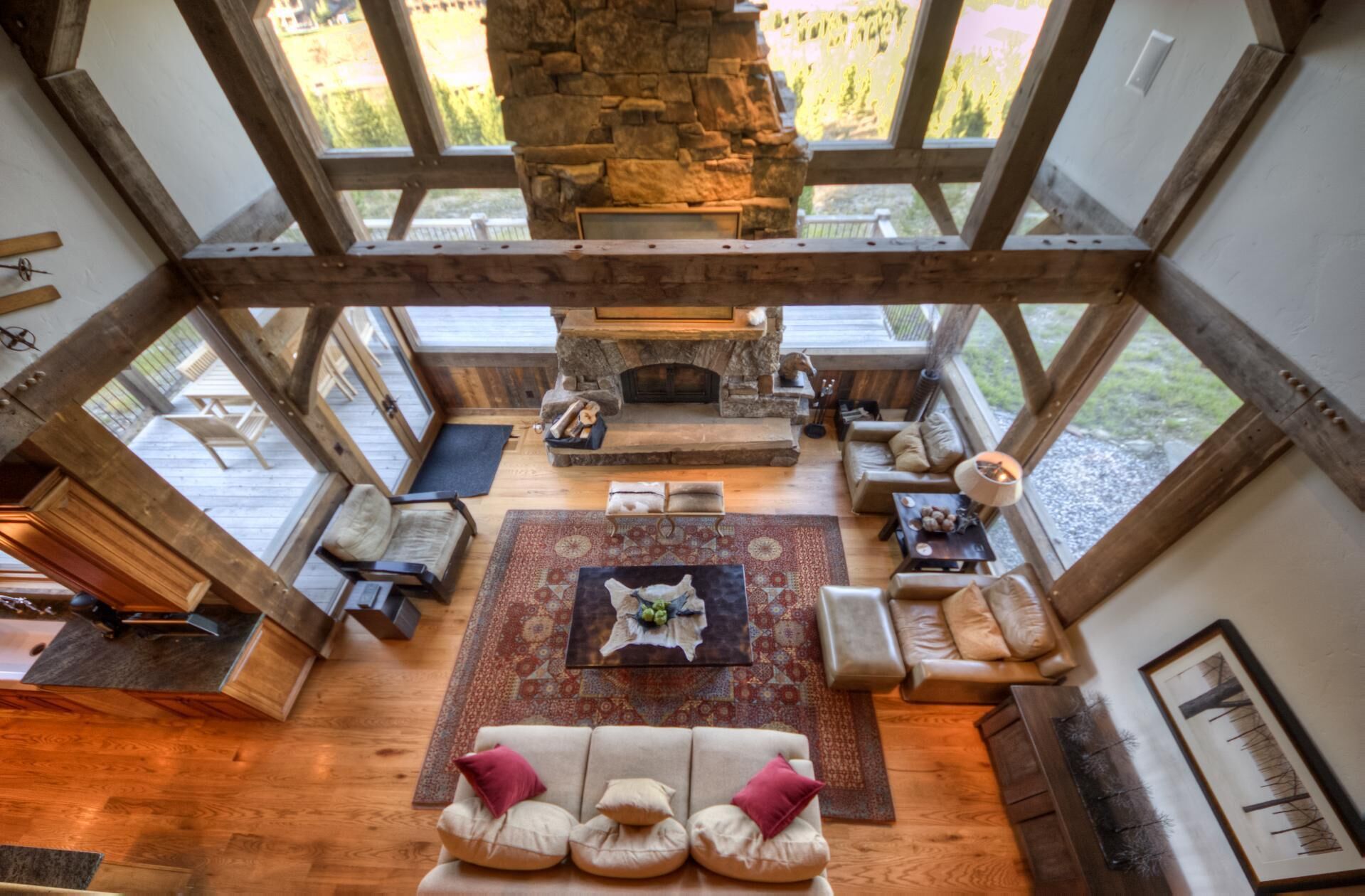 House (Latigo Lodge) | Living room | Flat-screen TV, fireplace