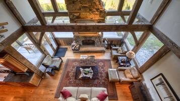 House (Latigo Lodge) | Living room | Flat-screen TV, fireplace