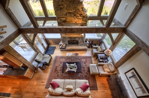 House (Latigo Lodge) | Living room | Flat-screen TV, fireplace - Latigo Lodge (Big Sky)
