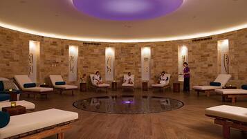 Sauna, body treatments, hydrotherapy, aromatherapy, hot stone massages