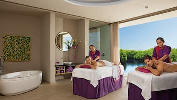 Sauna, body treatments, hydrotherapy, aromatherapy, hot stone massages