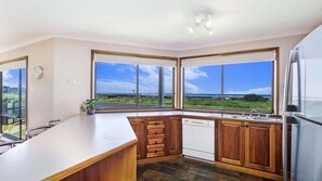 Fridge, microwave, oven, stovetop - With South Beach views, a relaxed family home (PORT FAIRY)