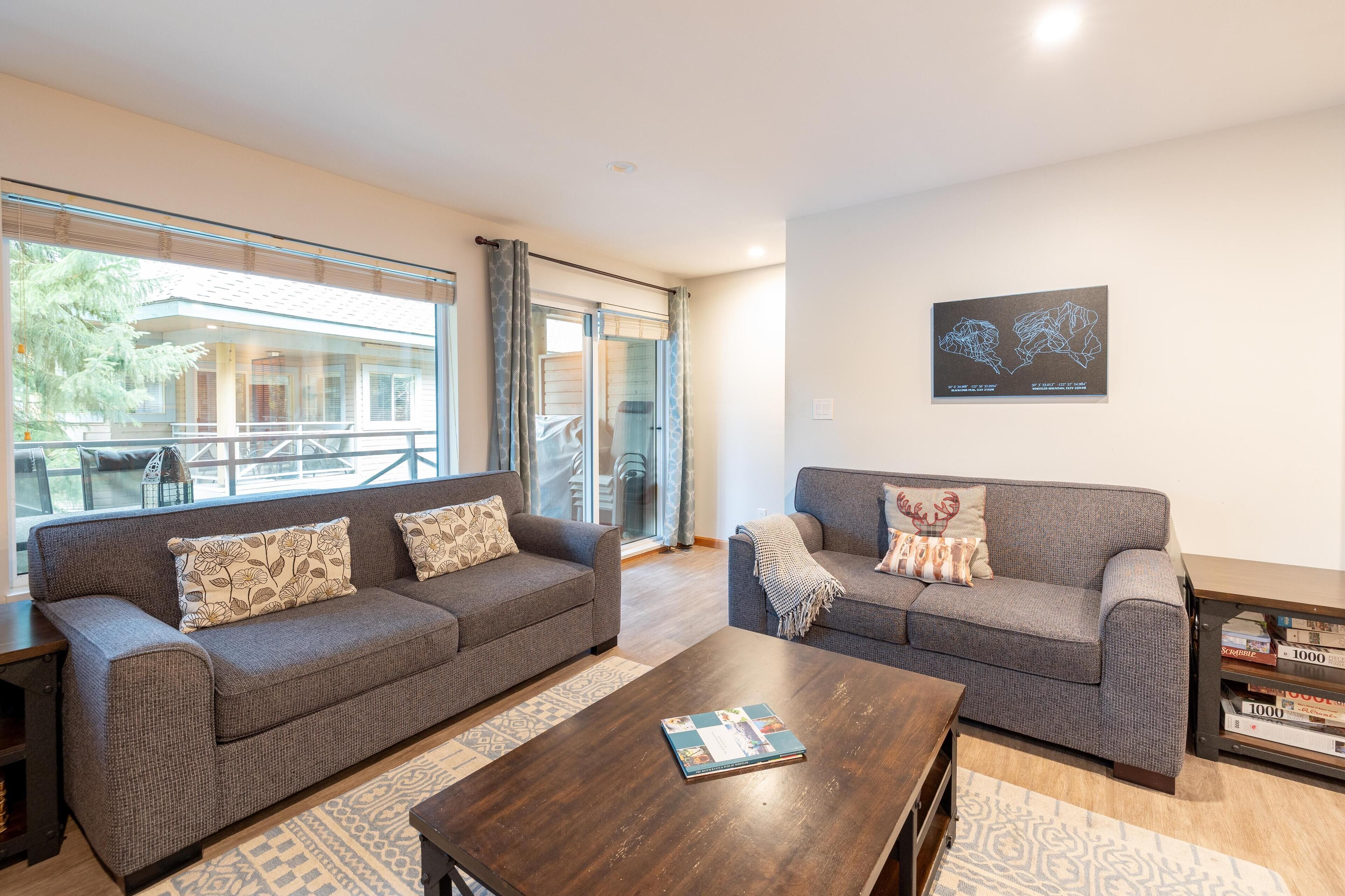 联排别墅, 2 张大床 (FABULOUS LOCATION Private Hot Tub, NO) | 起居区