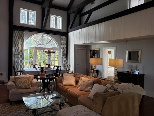 Charming, light filled home with privacy, character and style.