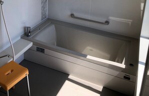 Villa, Non Smoking | Bathroom | Separate tub and shower, hair dryer, slippers, electronic bidet - Villa Chillon (Shodoshima)